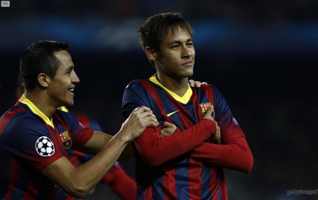 Neymar Original Arms Crossed Goal Celebration In Barça Neymar Jr