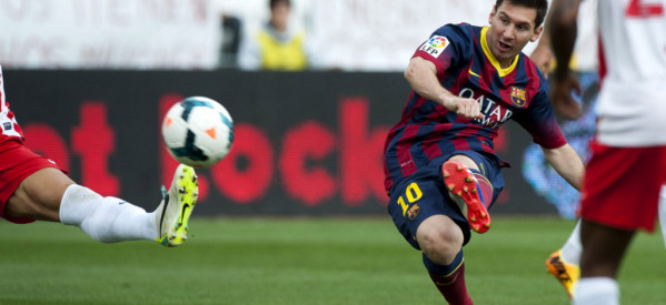 Almeria 0-2 Barcelona: Messi scores but leaves the pitch injured