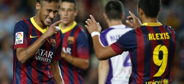 Barcelona 4-1 Valladolid: Neymar and Alexis Sanchez keep the party going