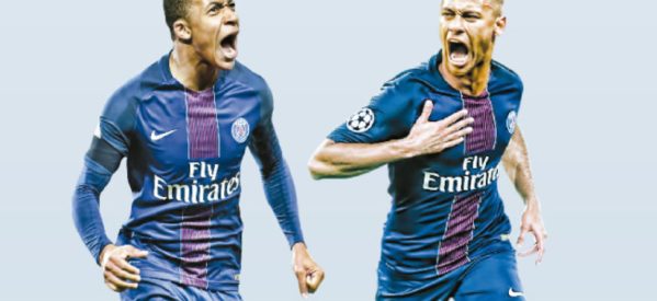 Mbappe joins forces with Neymar at PSG